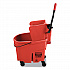 WaveBrake 2.0 Bucket/Wringer Combos, Side-Press, 35 qt, Plastic, Red (FG758888RED)