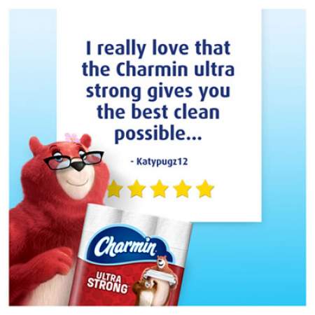Charmin Ultra Strong Bathroom Tissue, Septic Safe, 2-Ply, White, 264 Sheet/Roll, 12/Pack, 4 Packs/Carton (61071)