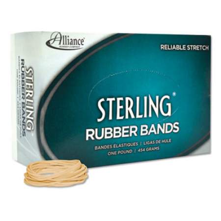 Alliance Sterling Rubber Bands, Size 16, 0.03" Gauge, Crepe, 1 lb Box, 2,300/Box (24165)