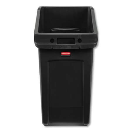 Rubbermaid Commercial Slim Jim Under-Counter Container, 23 gal, Polyethylene, Black (2026722)