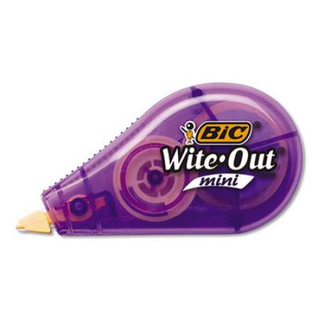 BIC Wite-Out Brand Mini Correction Tape, Non-Refillable, 1/5" w x 26.2 ft, Assorted (WOTM11)