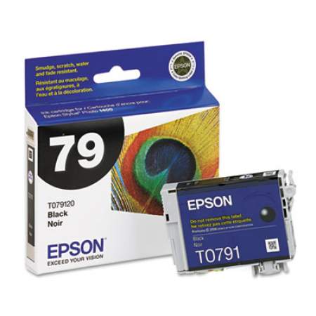 Epson T079120 (79) Claria High-Yield Ink, 470 Page-Yield, Black