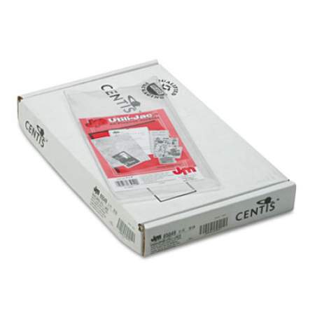 Oxford Utili-Jac Heavy-Duty Clear Plastic Envelopes, 4 x 9, 50/Box (65049)