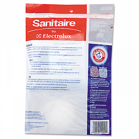 SD Premium Allergen Vacuum Bags with Arm and Hammer for SC9100 Series, 5/Pack, 10 Packs/Carton (63262B10CT)