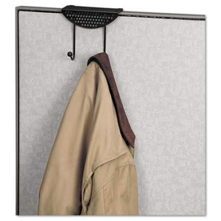 Fellowes Perf-Ect Partition Additions Double-Garment Hook, 7 x 4.13 x 6.06, Black (22315)