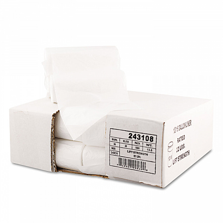 High-Density Can Liners, 16 gal, 7 mic, 24