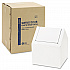 Double Entry, Swing Top Floor Receptacle, Metal, White (2201)