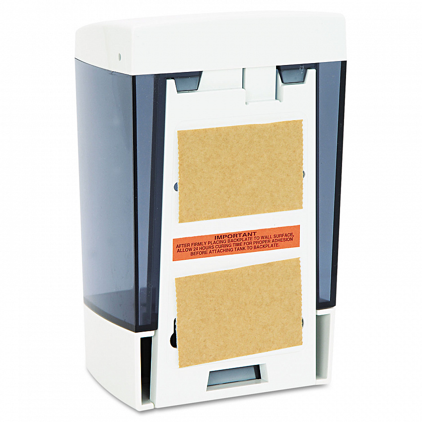ClearVu Plastic Soap Dispenser, 46 oz, 5.5 x 4.25 x 8.5, White (9346)
