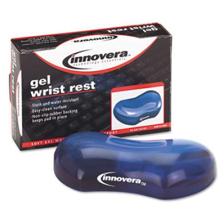 Innovera Gel Mouse Wrist Rest, Blue (51432)