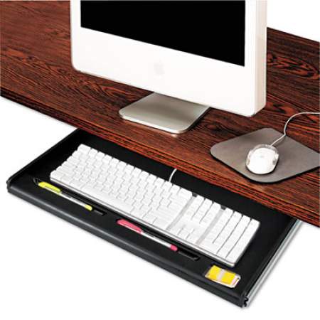 Innovera Standard Underdesk Keyboard Drawer, 21.38"w x 12.88"d, Black (53010)