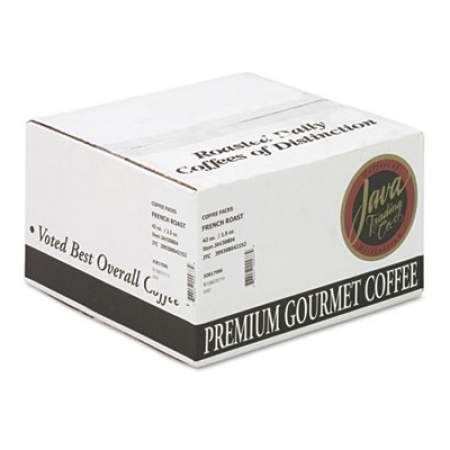 Distant Lands Coffee Coffee Portion Packs, 1.5oz Packs, French Roast, 42/Carton (308042)