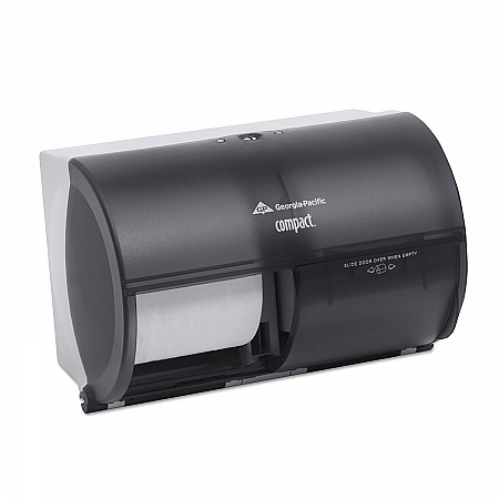 Compact Tissue Dispenser and Angel Soft ps Tissue Start Kit, 10.13 x 6.75 x 7.13, Translucent Smoke (5679500)