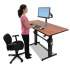 WorkFit by Ergotron WorkFit-B Sit-Stand Base, Up to 88 lb, 42" x 26" x 32" to 51.5", Black (24388009)