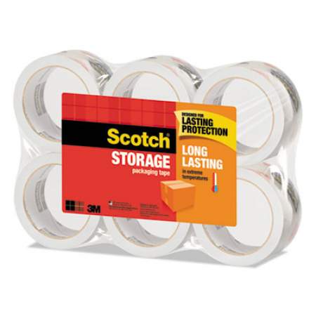 Scotch Storage Tape, 3" Core, 1.88" x 54.6 yds, Clear, 6/Pack (36506)