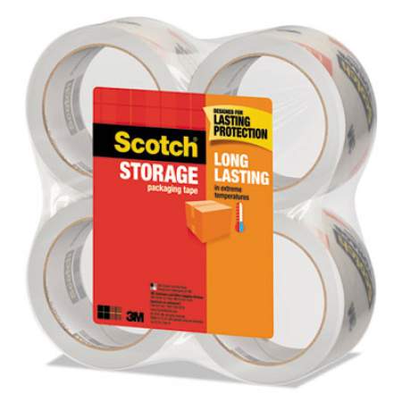 Scotch Storage Tape, 3" Core, 1.88" x 54.6 yds, Clear, 4/Pack (36504)