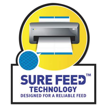 Avery White Address Labels w/ Sure Feed Technology for Laser Printers, Laser Printers, 0.5 x 1.75, White, 80/Sheet, 250 Sheets/Box (5967)