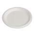 Eco-Products Renewable and Compostable Sugarcane Plates, 9" dia, Natural White, 500/Carton (EPP013)