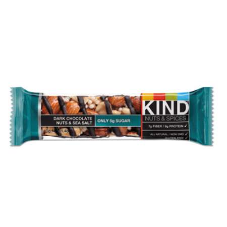 KIND Nuts and Spices Bar, Dark Chocolate Nuts and Sea Salt, 1.4 oz, 12/Box (17851)