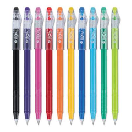 Pilot FriXion ColorSticks Erasable Gel Pen, Stick, Fine 0.7 mm, Assorted Ink and Barrel Colors, 10/Pack (32456)