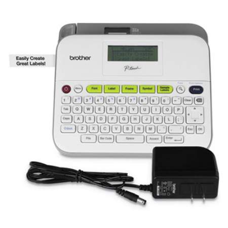 Brother P-Touch PT-D400AD Versatile, Easy-to-Use Label Maker with AC Adapter, 5 Lines, 7.5 x 7 x 2.88