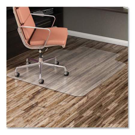 deflecto EconoMat All Day Use Chair Mat for Hard, Lip, 36 x 48, Low Pile, Smooth, Clear (CM21112COM)