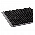 Needle-Rib Wiper/Scraper Mat, Rectangular, Charcoal Gray Ribbed Surface, 48
