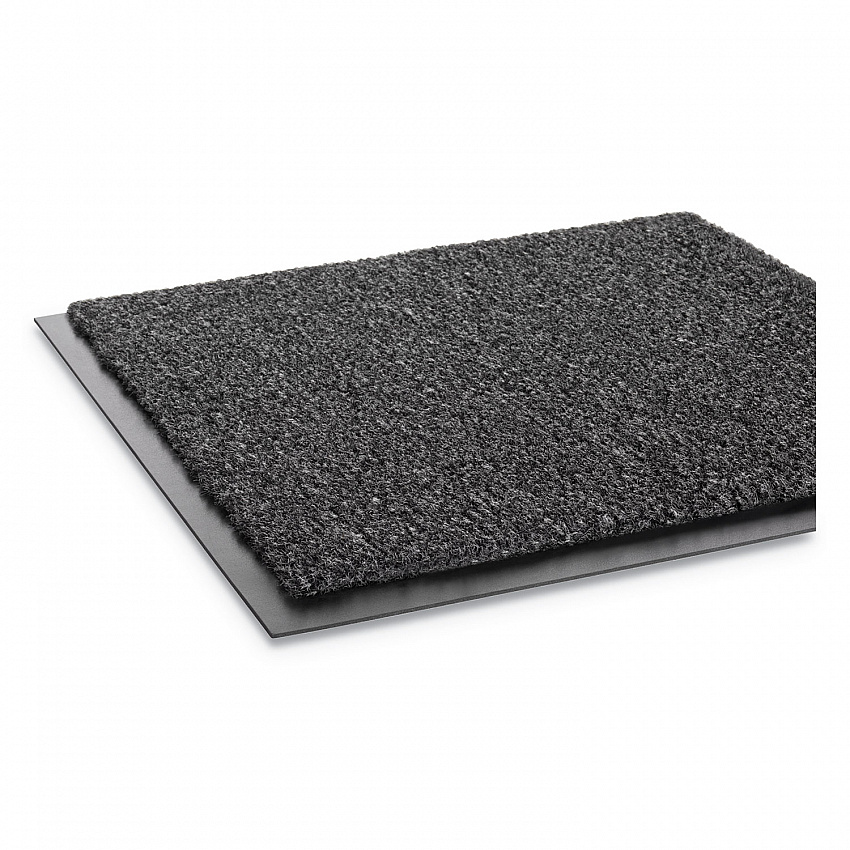 Rely-On Olefin Indoor Wiper Mat, Rectangular, Charcoal Gray Cut Pile Surface, 36" x 48" (GS0034CH)