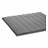 Ribbed Vinyl Anti-Fatigue Mat, Rectangular, Gray Ribbed Surface, 36