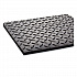 Industrial Deck Plate Anti-Fatigue Mat, Rectangular, Black Raised Diamond Surface, 36