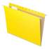 Pendaflex Colored Hanging Folders, Letter Size, 1/5-Cut Tab, Yellow, 25/Box (81606)