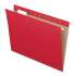 Pendaflex Colored Hanging Folders, Letter Size, 1/5-Cut Tab, Red, 25/Box (81608)