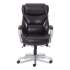 SertaPedic Emerson Big and Tall Task Chair, Supports Up to 400 lb, 19.5" to 22.5" Seat Height, Brown Seat/Back, Silver Base (49416BRW)