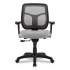 Eurotech Apollo Mid-Back Mesh Chair, 18.1" to 21.7" Seat Height, Silver Seat, Silver Back, Black Base (MT9400SR)