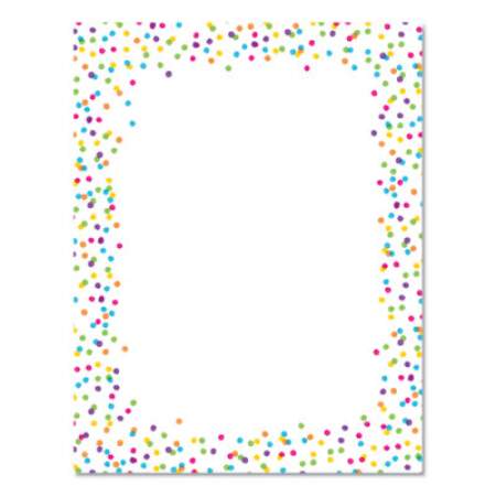 Astrodesigns Pre-Printed Paper, 28 lb, 8.5 x 11, Watercolor Dots, 100/Pack (91255)