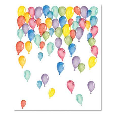 Astrodesigns Pre-Printed Paper, 28 lb, 8.5 x 11, Balloons, 100/Pack (91256)