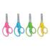 Westcott For Kids Scissors, Blunt Tip, 5" Long, 1.75" Cut Length, Assorted Straight Handles, 12/Pack (13140)