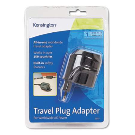 Kensington International Travel Plug Adapter for Notebook PC/Cell Phone, 110V (33117)