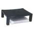 Kantek Single-Level Monitor Stand, 17" x 13.25" x 3" to 6.5", Black, Supports 50 lbs (MS400)