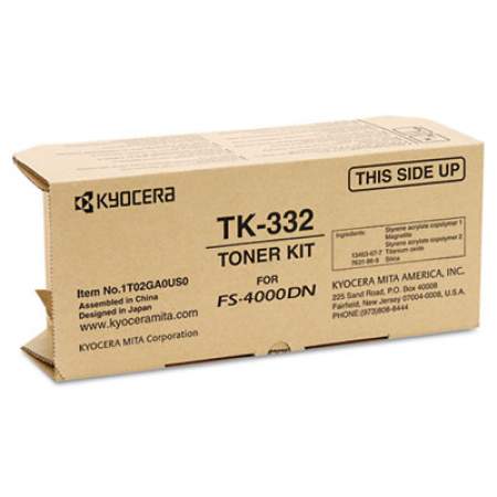 Kyocera TK322 Toner, 15,000 Page-Yield, Black