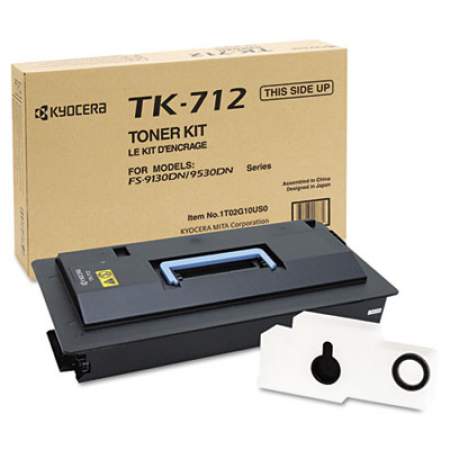 Kyocera TK712 Toner, 40,000 Page-Yield, Black