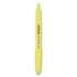 Universal Pocket Highlighters, Fluorescent Yellow Ink, Chisel Tip, Yellow Barrel, Dozen (08851)