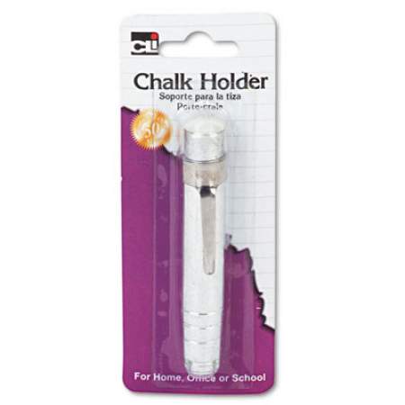 Charles Leonard Aluminum Chalk Holder, Silver (74541)