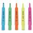 Universal Desk Highlighters, Assorted Ink Colors, Chisel Tip, Assorted Barrel Colors, 5/Set (08860)
