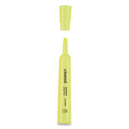 Universal Desk Highlighter Value Pack, Fluorescent Yellow Ink, Chisel Tip, Yellow Barrel, 36/Pack (08866)