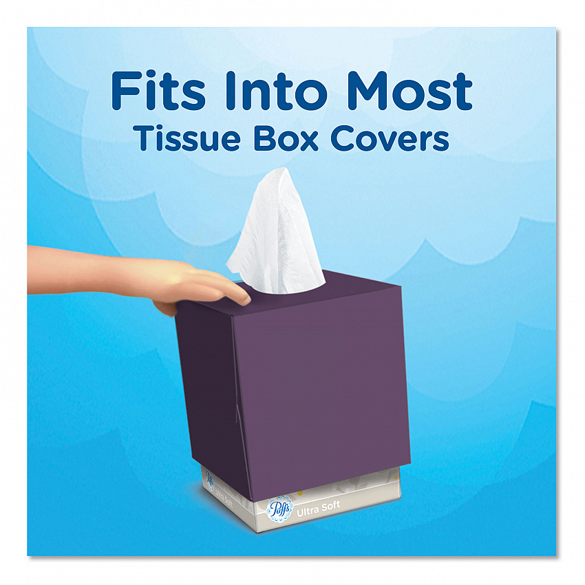 Ultra Soft Facial Tissue, 2-Ply, White, 56 Sheets/Box, 4 Boxes/Pack (35295PK)