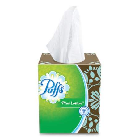 Puffs Plus Lotion Facial Tissue, 1-Ply, White, 56 Sheets/Box, 24 Boxes/Carton (34899CT)