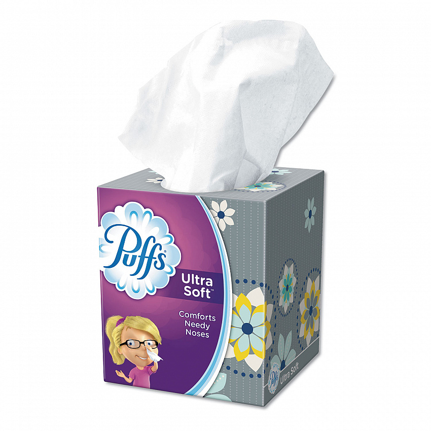 Ultra Soft Facial Tissue, 2-Ply, White, 56 Sheets/Box, 4 Boxes/Pack, 6 Packs/Carton (35295)