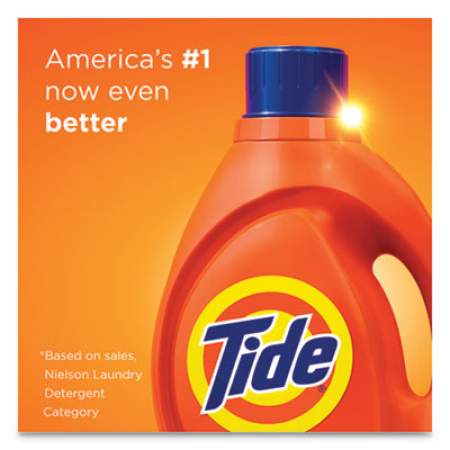 Tide Liquid Laundry Detergent, Original Scent, 64 Loads, 92 oz Bottle, 4/Carton (40218)