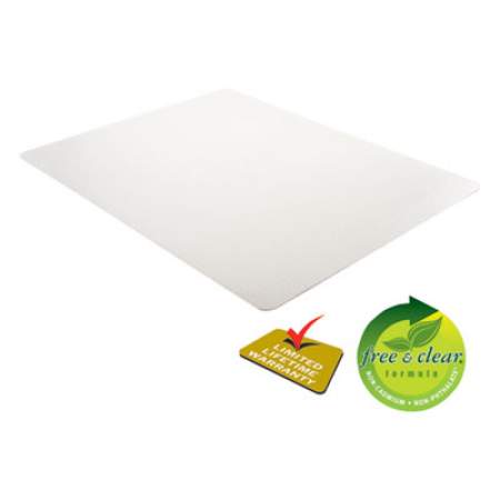 deflecto EconoMat Occasional Use Chair Mat, Low Pile Carpet, Roll, 46 x 60, Rectangle, Clear (CM11442FCOM)