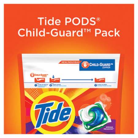 Tide Pods, Laundry Detergent, Spring Meadow, 35/Pack, 4 Packs/Carton (93127CT)